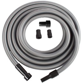 Cen-Tec Systems 94159 Premium 30 Ft. Shop Vacuum Hose with Power Tool Adapter Set, Silver