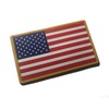 PVC Large 3x5 Inch Color Tactical Us USA Flag (Hook/Loop)