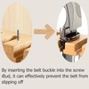 Wooden Belt Hanger for Closet 2-in-1 Wall Mount Belt Organizer