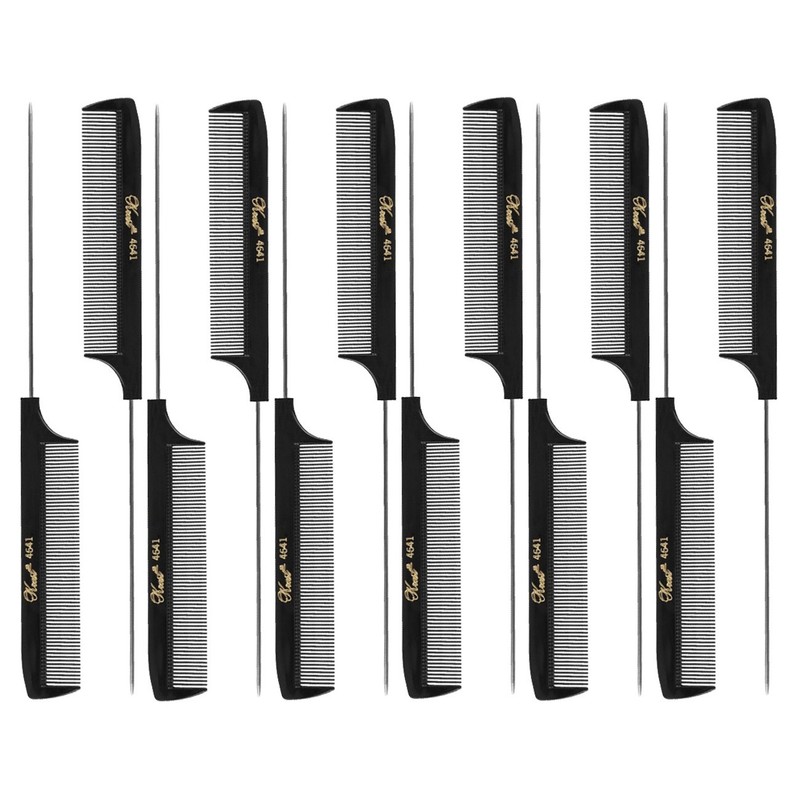 Krest 8 1/2" Weaving Foiling Fine Rattail Comb (12 Pack)