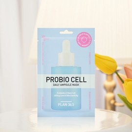 Plan 36.5 Daily Ampoule Skin Elasticity Probiocell Vegan Mask 10 pieces / 플랜36.5 데일리 앰플 피부탄력 프로바이오셀 비건 마스크 10매입