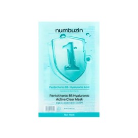 Numbersin Mask Pack No. 1 Pantothenic Acid Pack, 1 Pack, 7 Pieces / 넘버즈인 마스크팩 1번 판토텐산팩, 1개입, 7개