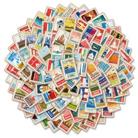 100 Pcs World Landmark Stickers Landmark Building Decals for Water Bottle Laptop Luggage Car Bike Bicycle Helmet Vinyl Waterproof Landmark Stickers Pack