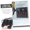 Kisangel 1 Set Professional Live Sound Card Mixer with Automatic