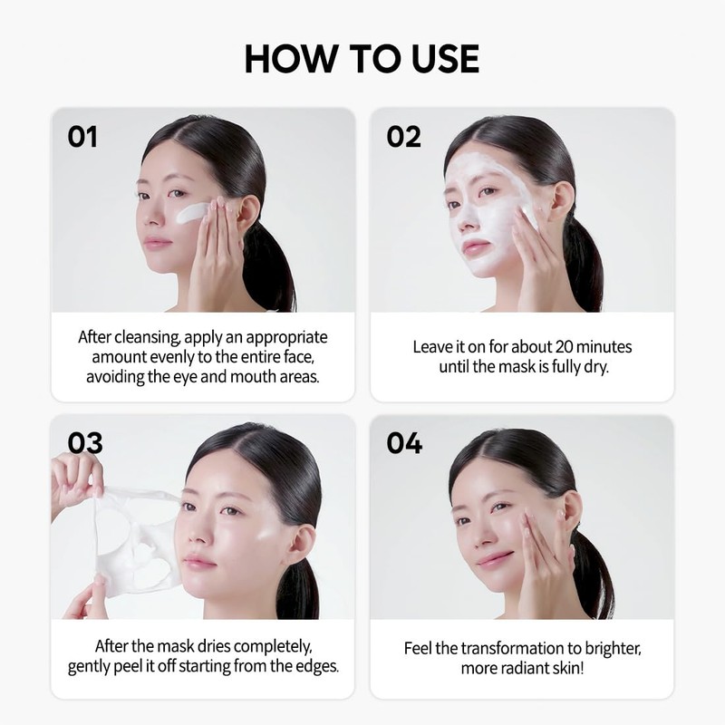 Pore Spa Collagen Wrapping Zero Pain Peel Off Facial Mask,