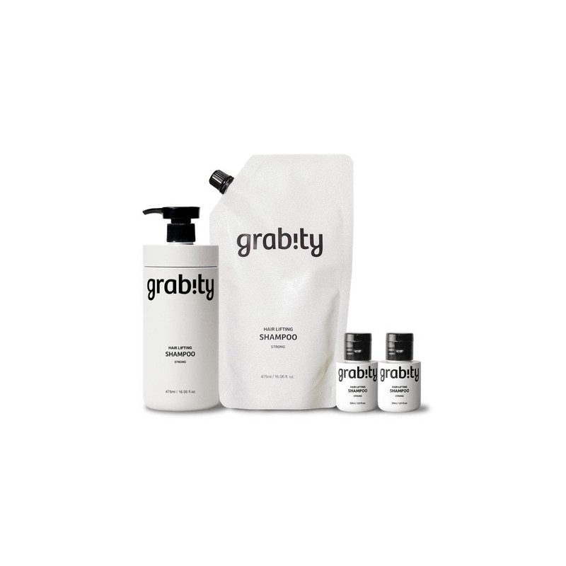 Gravity Hair Lifting Shampoo Strong Refill Set (475ml main product
