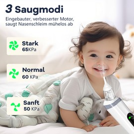 Yeerain Baby Nasal Aspirator with 3 Suction Levels