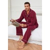U2SKIIN Mens Button Down Pajamas Set Soft Classic Lapel Sleepwear