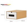 BigDean 20x Shoe Storage Brown / White with Viewing Window