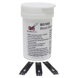 Clarity BG1000 Blood Glucose Testing Strips - 50 Strips