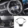 RUIHE 2pc Carbon Fiber Folor Steering Wheel Cover Trim Fit