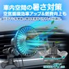 K-FAN14-B Car Fan, Automatic Oscillation, Circulator, 3 Levels of Air