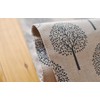 CosyAurora Linen Table Runner Mulberry Trees Beige, Seasonal Kitchen Dining