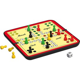 Schmidt Spiele 49324 Reise Mensch ärgere Dich Nicht, Spiel und Puzzle, rot