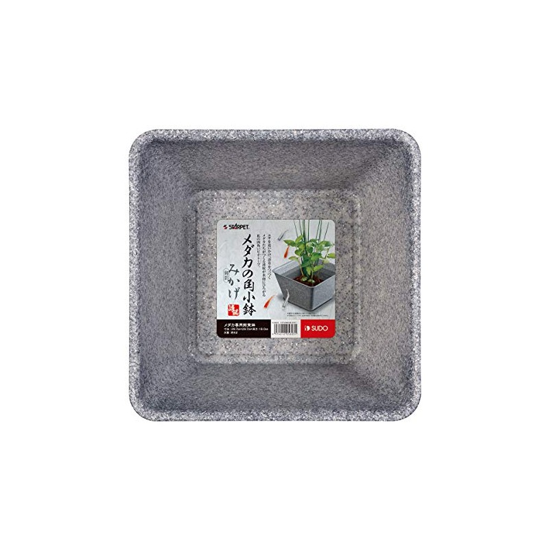 SUDO Mikage S-5603 Stumpet Small Square Bowl of Medaka