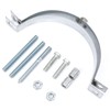 Beekeg Stove Pipe Holder, Mounting Clamp with Dowels, Throttle Valve,