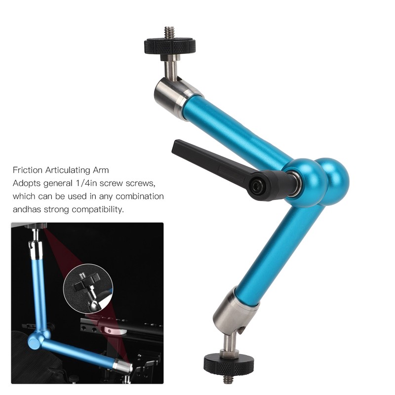 11 Inch Adjustable Friction Power Articulating Arm with 1/4in Thread