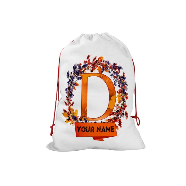Bleu Reign Personalized Santa Sack Christmas Birthday Gift Wrap Bag