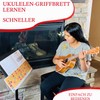 QMG Colour Coded Ukulele Guitar Fingerboard Note Chart Learning Guitar