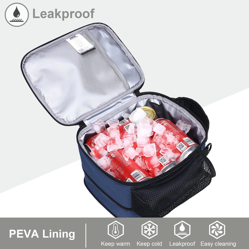 MIER Lunch Bag Small Cool Bag Expandable Cooler Bag for