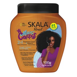 SKALA Super Curly Hair Type 4ABC - Hydrate Curls, Eliminate Frizz, For Curly Hair - 2 IN 1 Conditioning Treatment Cream and Cream To Comb 35.2oz      