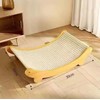 Wooden Cat Scratching Pad with Sisal Surface – Detachable Scratcher