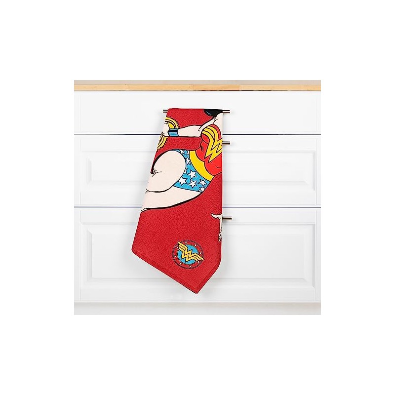 Excelsa Wonder Woman 100% Cotton Tea Towel 70cm x 50cm