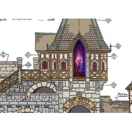 Disneyland - Snow White's Scary Adventures Attraction - Colored Blueprint