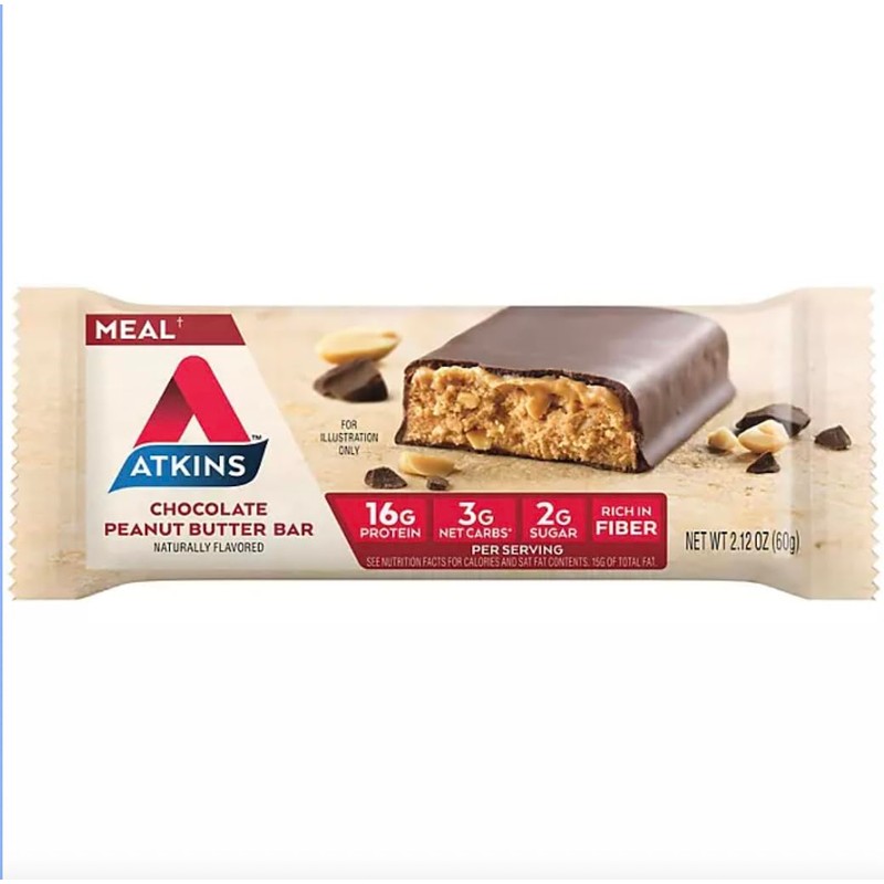 Atkins Meal Bar Chocolate Peanut Butter Pack (14 Count +