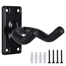 Guitar Wall Mount Hanger,Guitar Hangers,Guitar Wall Hook Black hooks Metal Guitar Holder
