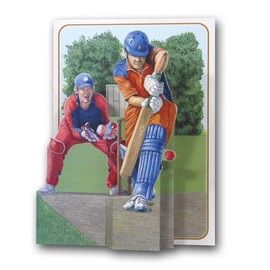 Cricket - Sport - a 3D Pop Up Greeting Card from The Pictoria Press