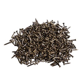FOCMKEAS 200 Pcs Tiny Hardware Nails 1/4" Copper Plated Wood Nails Finishing Nail Small Nail for Picture Hanging Wall-Mounted Decorations DIY Projects Handicrafts Home Decor (Bronze)