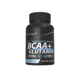 Athenix Athenix® Premium BCAA + Glutamine Capsules – 2:1:1 BCAA Ratio, 3420 mg BCAAs + 3420 mg Glutamine | Muscle Recovery, Endurance & Lean Muscle Maintenance, Premium Grade Made in Germany, Vegan, 220 Caps