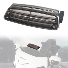 LUXEMOTO Smoked Windshield Air Flow Vent for Honda Goldwing GL1800 2001-2017, Motorcycle Windscreen Fresh Air Flow Vent for Honda Goldwing GL1800 Accessories 2001-2017