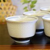 Stylish Kutani Ware Tea Bowl, Set of 5 Guests, White