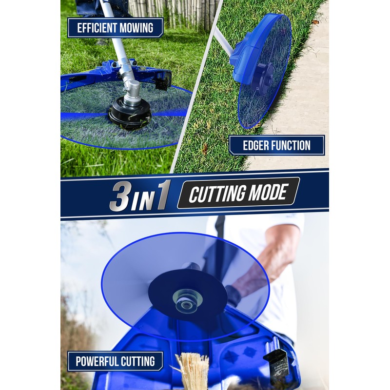 WILD BADGER POWER 26cc Weed Wacker Gas Powered, 3 in