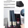 Sivelike A4 File Holder Folding Bookshelf,1 Year Warranty,3 Vertical Compartments