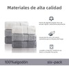 Juego de Toalla de baño Mano de 6 Piezas,Toallas de