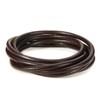 BEADNOVA 3mm Round Genuine Leather Cord for Bracelet Beading Jewelry