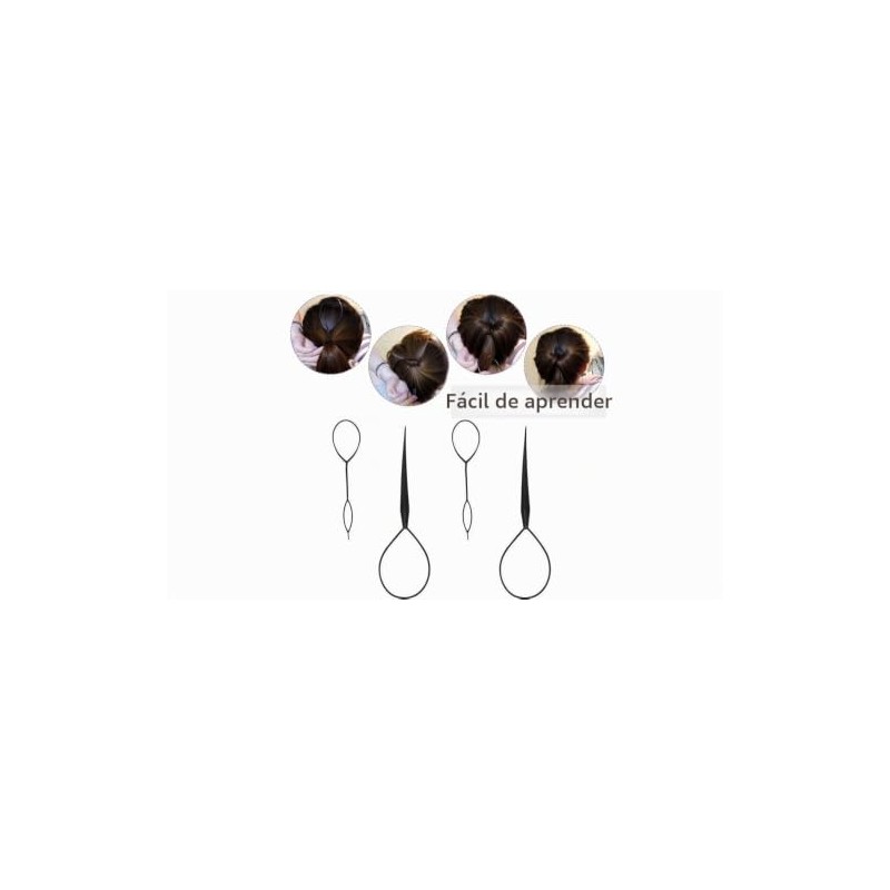 Kit de herramientas para peinado de moño, set de ganchos