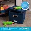 Internet's Best Collapsible File Storage Organizer - Decorative Linen Filing