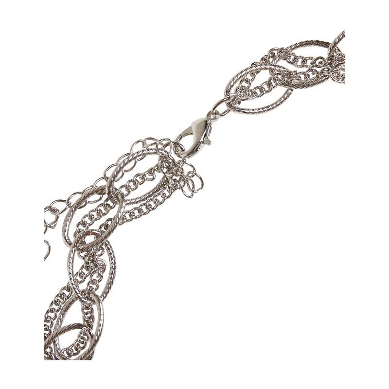 Urban Classics Ocean Layering Necklace Silver One Size, Metal, No