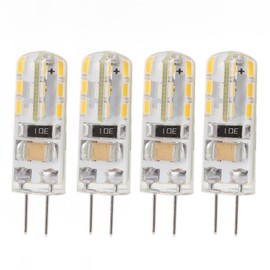Bombilla LED G4 Base de Pie Doble, 10pcs G4 Bombilla LED Base de Pie Doble 1.5W AC110V 110LM Bombillas de Silicona para Techo de Paisaje bajo Iluminación de Disco de Mostrador