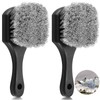 CroBlissful 2 Pcs Bird Bath Brush Hard Bristle Brush Gray