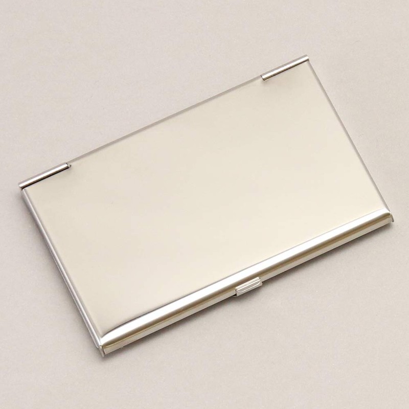 Agility affa "Piatto" Card Case, Business Card Holder, Stainless Steel,
