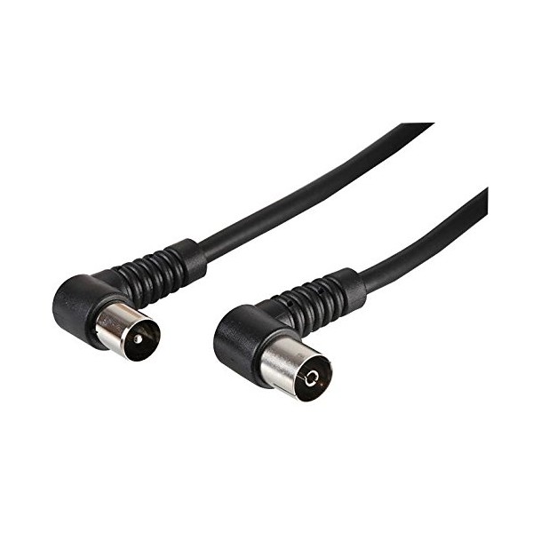 Pro Signal JR9008A/2M BLACK-ROHS TV Aerial Lead, 90 Degree Coax