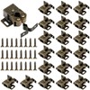 Bonuci 20 Pcs Cabinet Door Latch and Catch Hardware Double