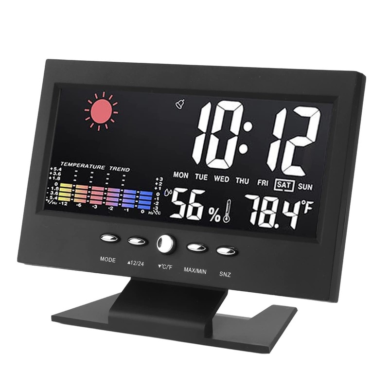 Date Weather Electronic Alarm Clock Display Abs Weather Stations Mirrors