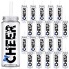 Pickmesh 24 Pcs Cheerleading Gift Cheerleader Tumbler Cups with Lid