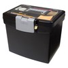 Storex Economy Portable File Box for Letter Size Hanging Files,